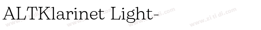 ALTKlarinet Light字体转换